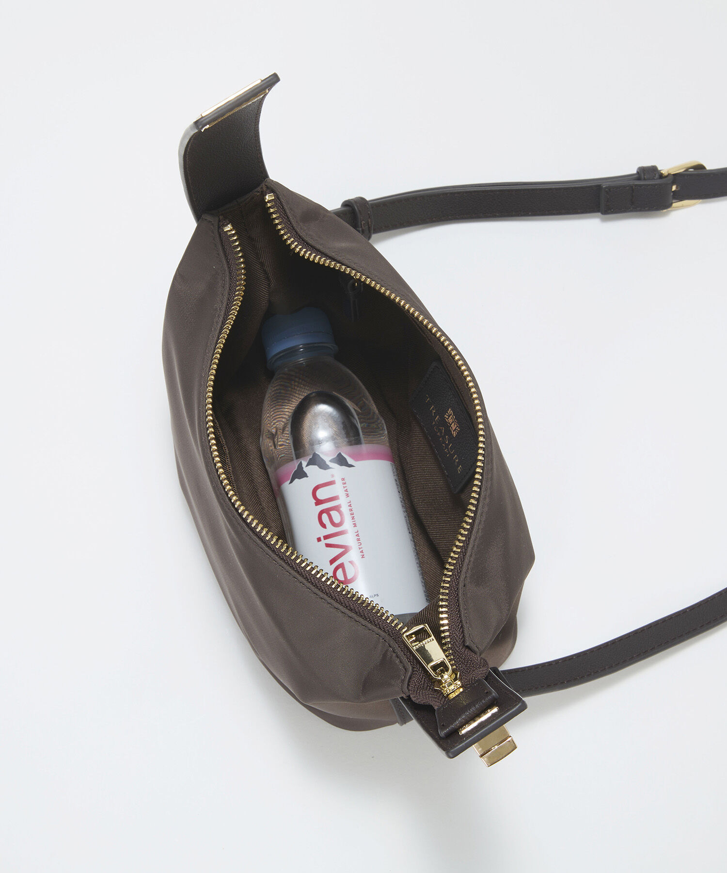 TOPKAPI TREASURE「【TREASURE TOPKAPI】ナイロン レザーコンビ ハンドルオープン ミニ ショルダーバッグ 」|ショルダー・メッセンジャー|