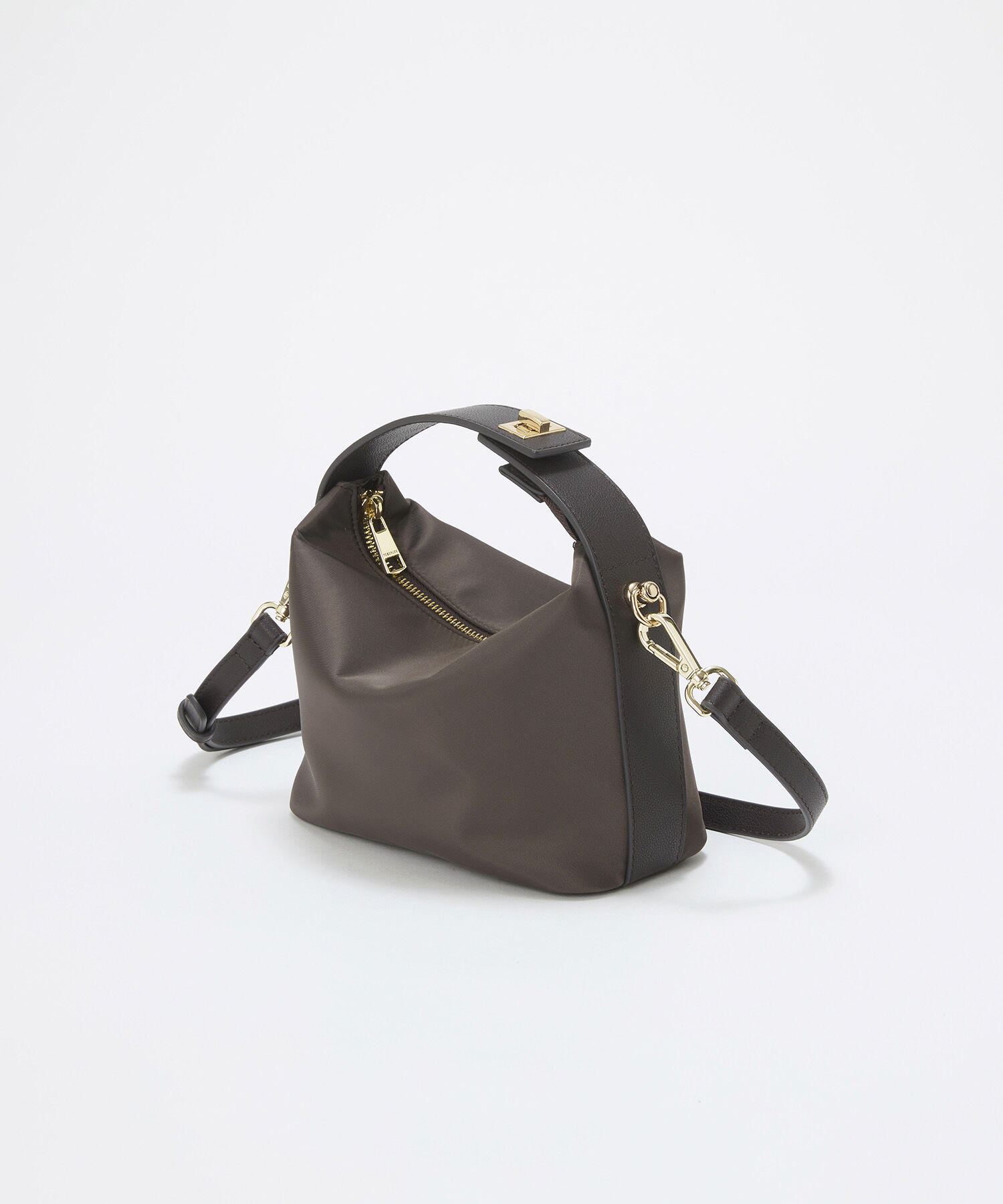 TOPKAPI TREASURE「【TREASURE TOPKAPI】ナイロン レザーコンビ ハンドルオープン ミニ ショルダーバッグ 」|ショルダー・メッセンジャー|