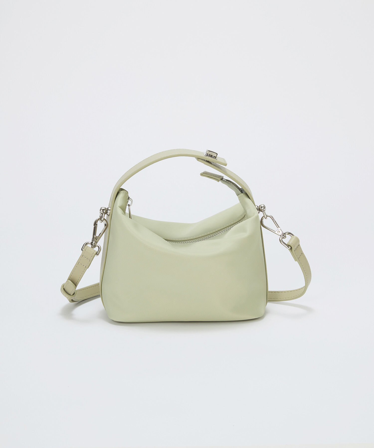 TOPKAPI TREASURE「【TREASURE TOPKAPI】ナイロン レザーコンビ ハンドルオープン ミニ ショルダーバッグ 」|ショルダー・メッセンジャー|