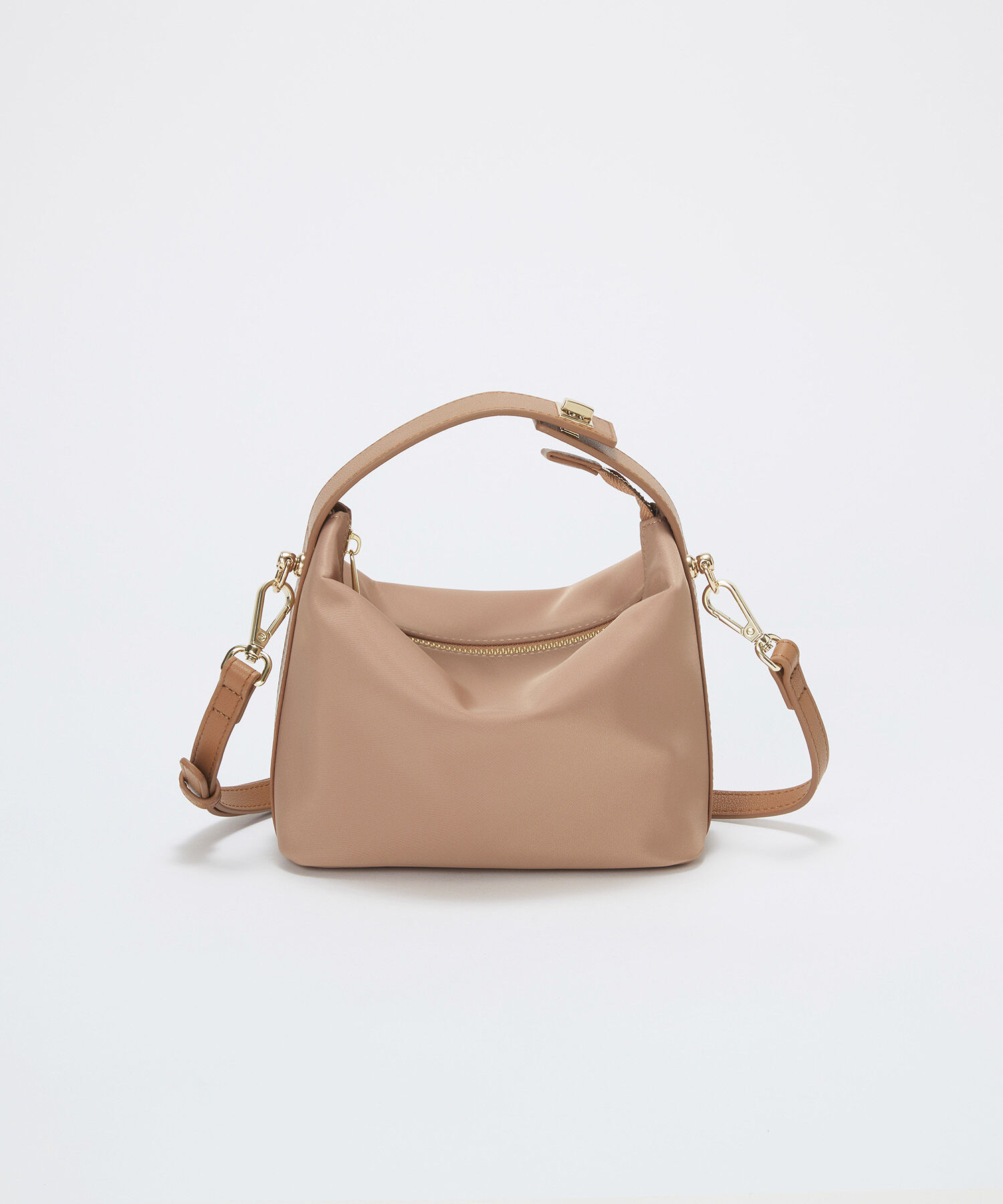 TOPKAPI TREASURE「【TREASURE TOPKAPI】ナイロン レザーコンビ ハンドルオープン ミニ ショルダーバッグ 」|ショルダー・メッセンジャー|