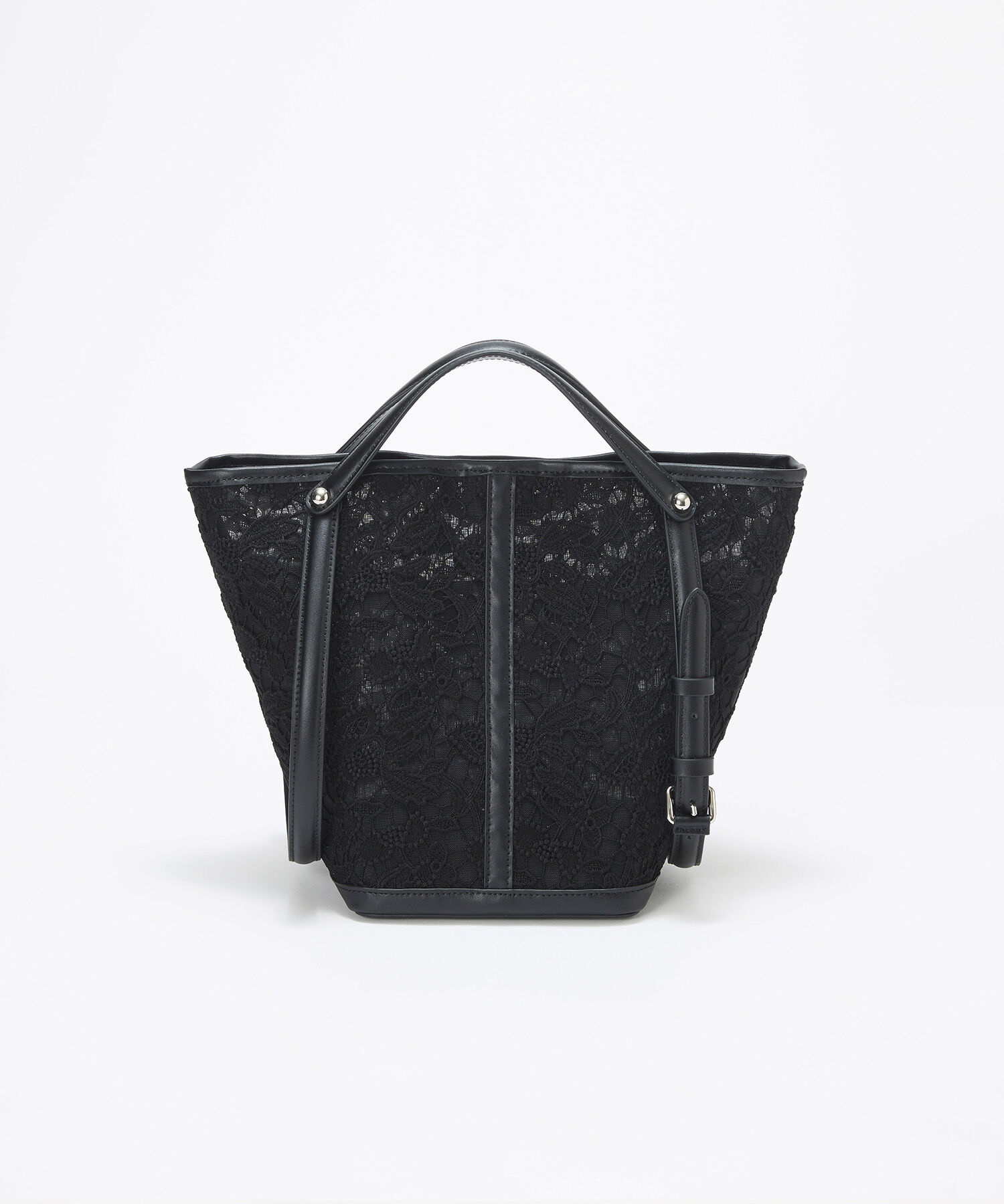 TOPKAPI TREASURE「【TREASURE TOPKAPI】2way チェンジング トートバッグ レース/レオパード」|トートバッグ|ブラック