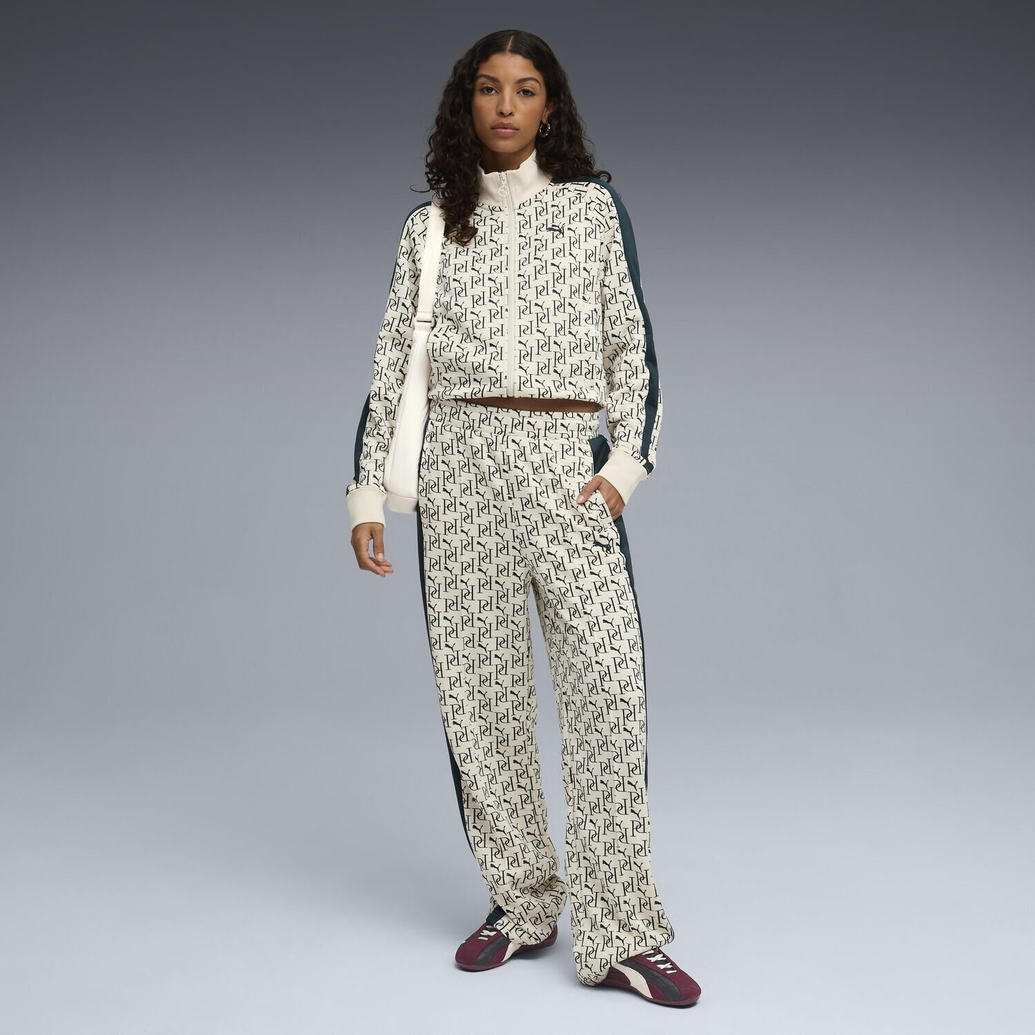 PUMA「【PUMA ｳｪｱ】W T7 AOP STRAIGHT TRACK PANTS」|チノ|