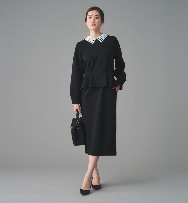 UNITED ARROWS「SPONGY ペプラム ワンピース」|ワンピース|