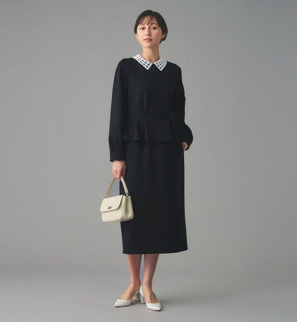 UNITED ARROWS「SPONGY ペプラム ワンピース」|ワンピース|