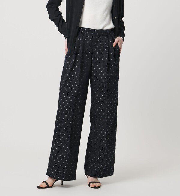 UNITED ARROWS「フラワー ジャガード 2タック ワイドパンツ ‐ウォッシャブル‐」|その他|