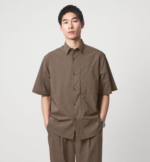 UNITED ARROWS green label relaxing「WONDER CLOTH ジャストルーズ レギュラーカラー 半袖 シャツ -ストレッチ・接触冷感・吸水速乾-」|シャツ・ブラウス|MOCA