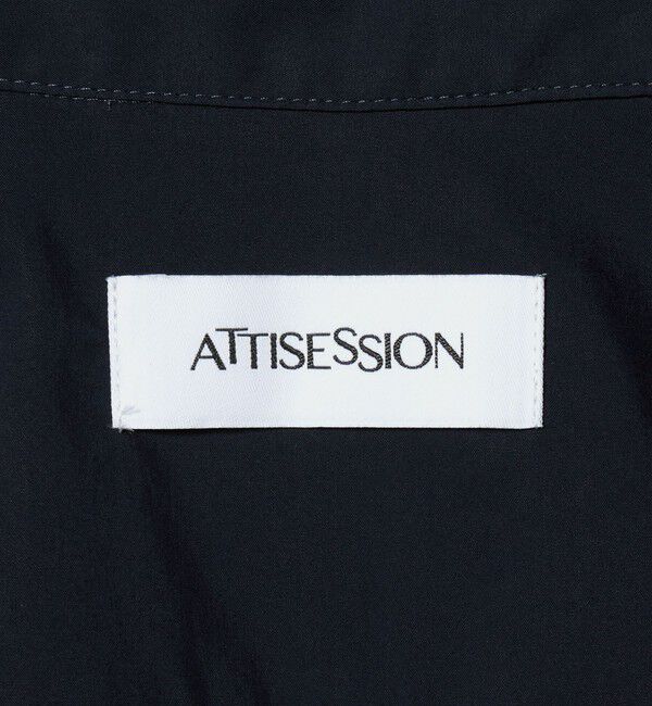ATTISESSION「＜ATTISESSION＞レースアップ ショートスリーブ シャツ」|シャツ・ブラウス|