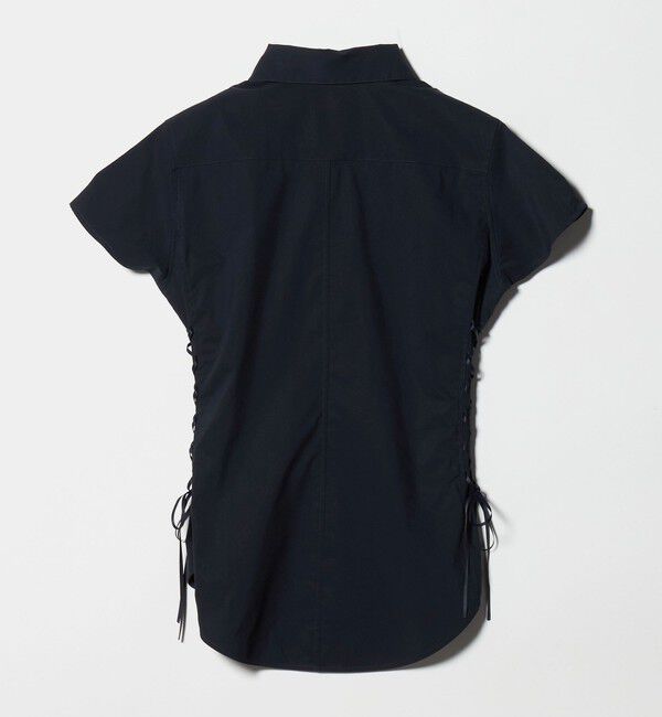 ATTISESSION「＜ATTISESSION＞レースアップ ショートスリーブ シャツ」|シャツ・ブラウス|