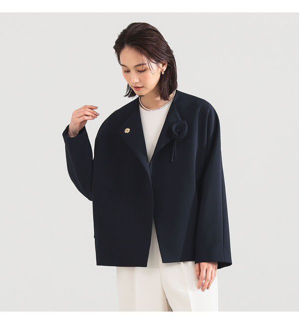 Demi-Luxe BEAMS 「カラー リリーハーフ コート＊」|ダッフルコート|