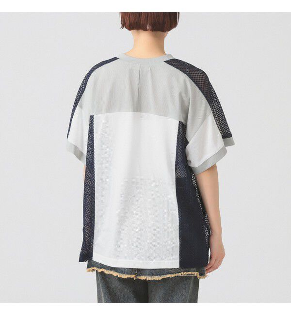 Ray BEAMS 「メッシュ キリカエ ビッグ Tシャツ」|Tシャツ・カットソー|