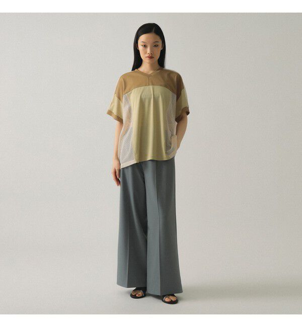 Ray BEAMS 「メッシュ キリカエ ビッグ Tシャツ」|Tシャツ・カットソー|