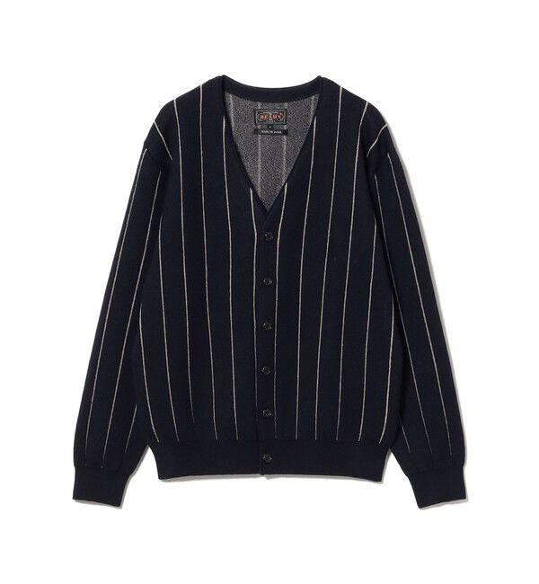 BEAMS PLUS「Banker Stripe Cardigan」|ニット・セーター|