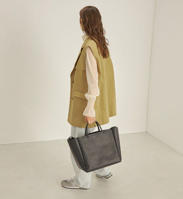 SHIPS for women「綿麻 カルゼ ダブルブレスト ジレ ◇」|ベスト・ジレ|