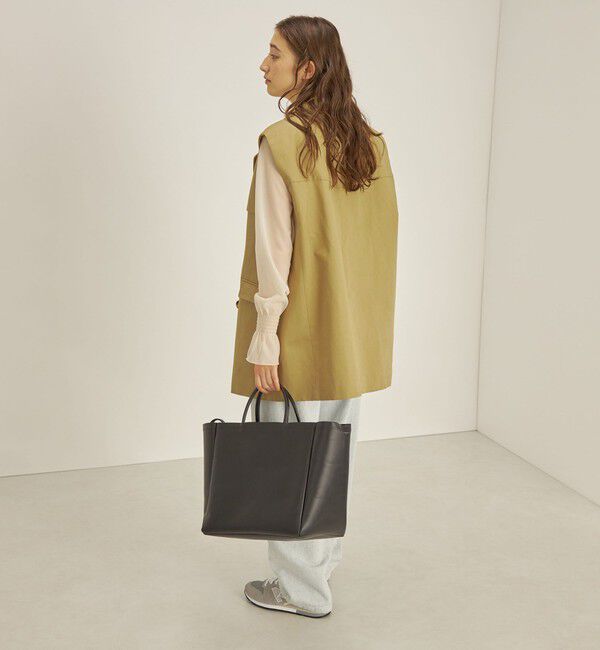 SHIPS for women「綿麻 カルゼ ダブルブレスト ジレ ◇」|ベスト・ジレ|