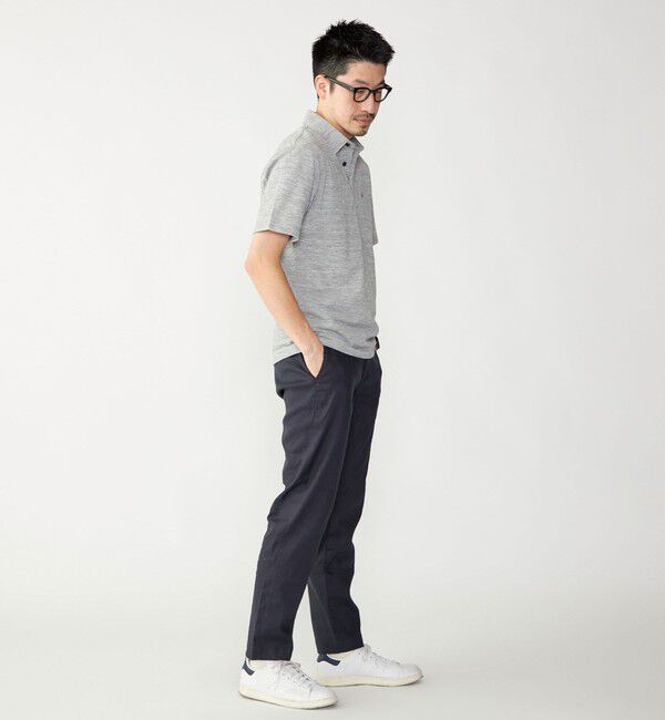 SHIPS「【WEB限定】SHIPS: 吸水速乾・UVケア Drymix（R）ワンポイントロゴ レギュラーカラー ポロシャツ」|ポロシャツ|