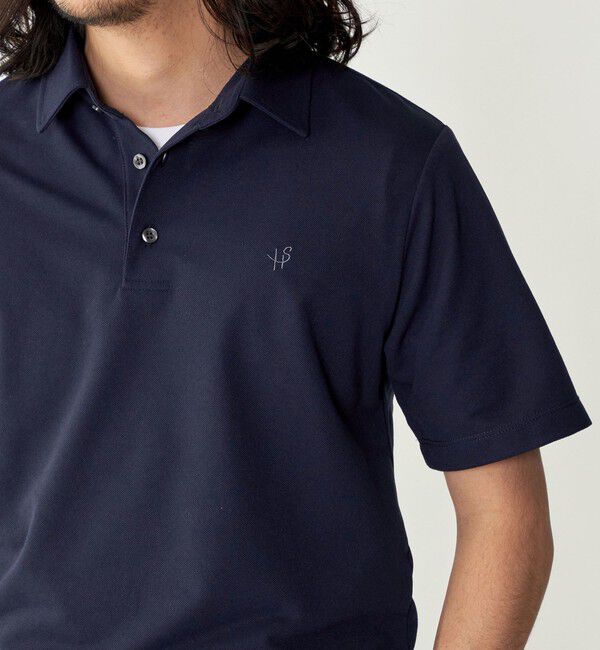 SHIPS「【WEB限定】SHIPS: 吸水速乾・UVケア Drymix（R）ワンポイントロゴ レギュラーカラー ポロシャツ」|ポロシャツ|