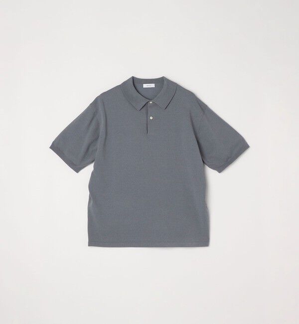 SHIPS any「SHIPS any:〈接触冷感〉ハイゲージ リネンミックス サマー ニット ポロシャツ 25SS◇」|ポロシャツ|