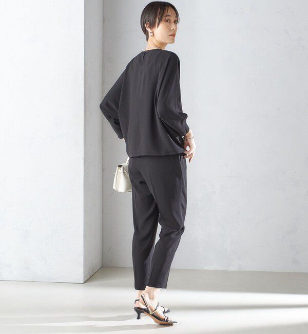 SHIPS for women「〈接触冷感 / 手洗い可能〉アセテート混 バックサテン テーパード パンツ」|その他|