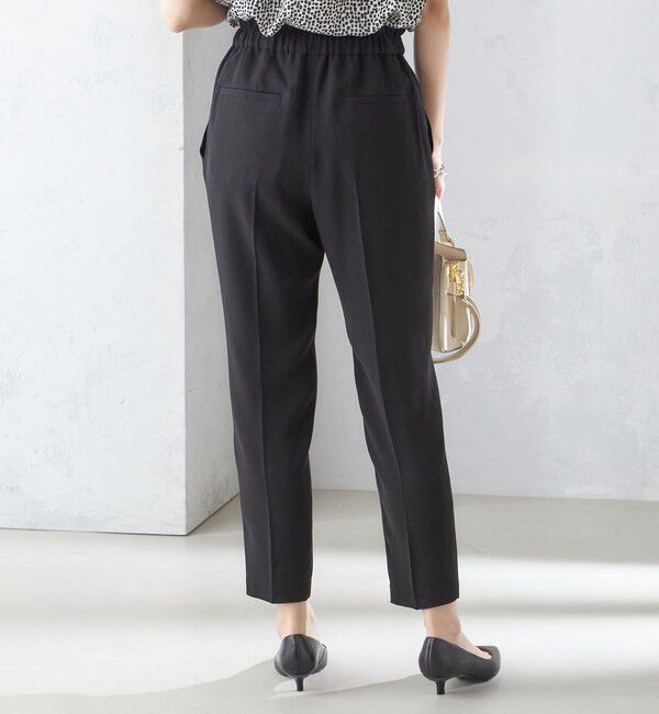 SHIPS for women「〈接触冷感 / 手洗い可能〉アセテート混 バックサテン テーパード パンツ」|その他|