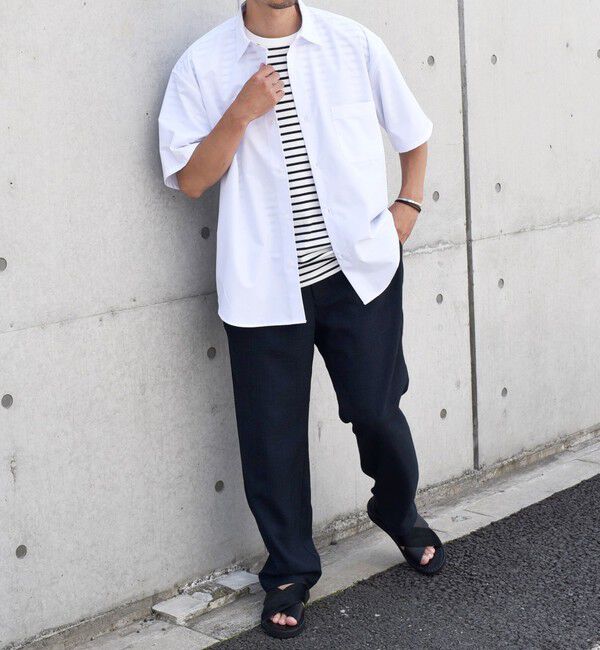 SHIPS any「SHIPS any: オーバーサイズ カラーパレット ハーフスリーブ シャツ◇」|シャツ・ブラウス|