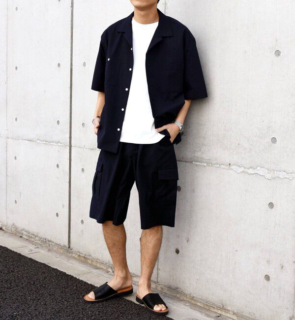 SHIPS any「SHIPS any:〈撥水・軽量・ストレッチ〉SOLOTEX(R)シアサッカー ワイド カーゴ ショーツ◇」|その他|