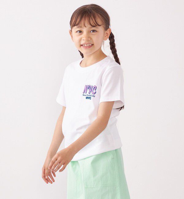 SHIPS any「【SHIPS any別注】G.R.S: NYC グラフィック Tシャツ<KIDS>」|Tシャツ・カットソー|ホワイト