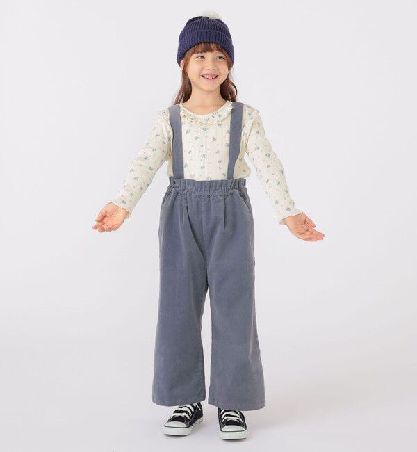 SHIPS KIDS「SHIPS KIDS:100～130cm / フラワー テキスタイル 長袖 TEE」|Tシャツ・カットソー|