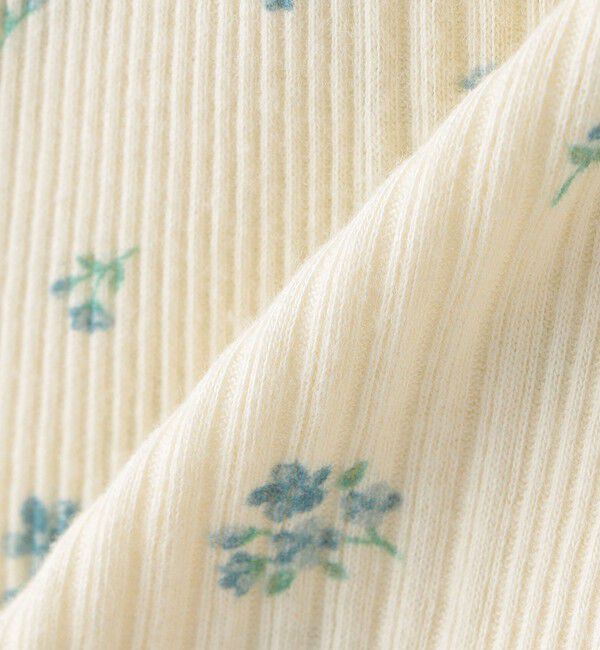 SHIPS KIDS「SHIPS KIDS:100～130cm / フラワー テキスタイル 長袖 TEE」|Tシャツ・カットソー|