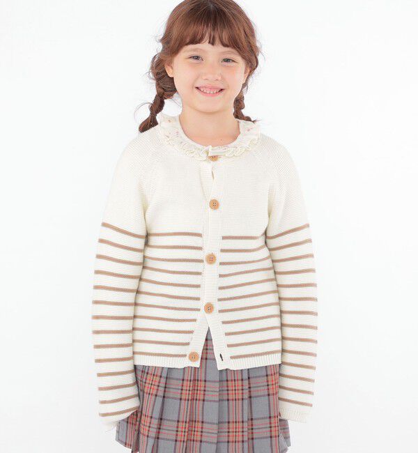 SHIPS KIDS「SHIPS KIDS:100～130cm / フラワー テキスタイル 長袖 TEE」|Tシャツ・カットソー|