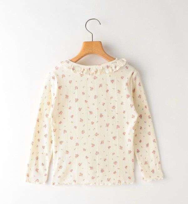SHIPS KIDS「SHIPS KIDS:100～130cm / フラワー テキスタイル 長袖 TEE」|Tシャツ・カットソー|