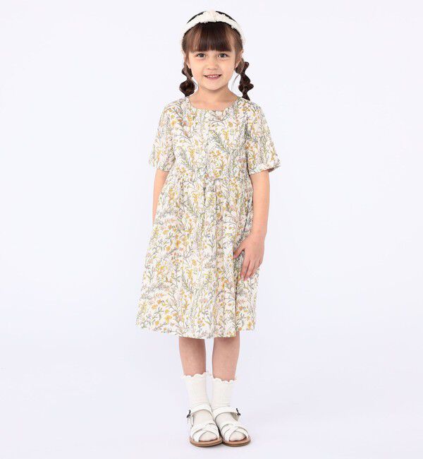 SHIPS KIDS「SHIPS KIDS:100～130cm / リバティ 半袖 ワンピース」|ワンピース|