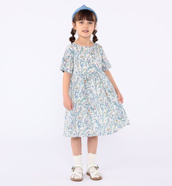 SHIPS KIDS「SHIPS KIDS:100～130cm / リバティ 半袖 ワンピース」|ワンピース|