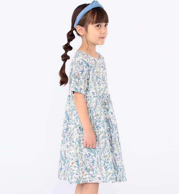 SHIPS KIDS「SHIPS KIDS:100～130cm / リバティ 半袖 ワンピース」|ワンピース|