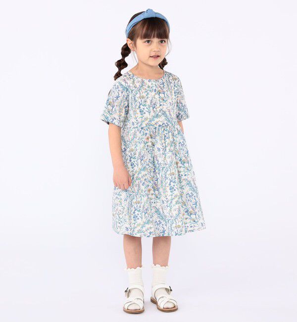 SHIPS KIDS「SHIPS KIDS:100～130cm / リバティ 半袖 ワンピース」|ワンピース|