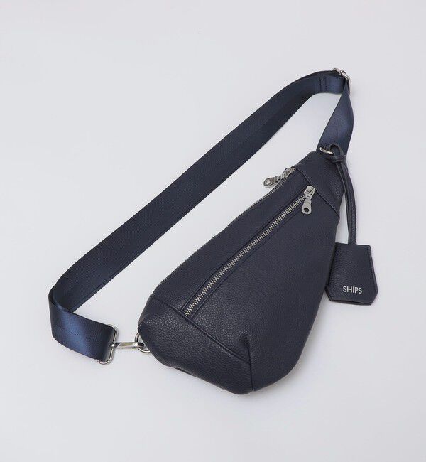 SHIPS「【WEB限定】SHIPS: 合成皮革 ティアーズルック ワンショルダー バッグ」|ショルダー・メッセンジャー|