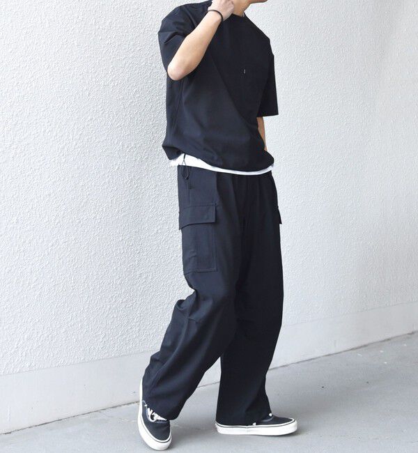 SHIPS any「SHIPS any:〈吸水速乾〉Rapidry スマート ワイド イージー カーゴ パンツ(セットアップ対応)◇」|カーゴ|