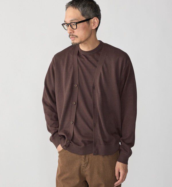 SHIPS「SHIPS:〈接触冷感/ 手洗い可能〉ラミー ニット Tシャツ」|ニット・セーター|