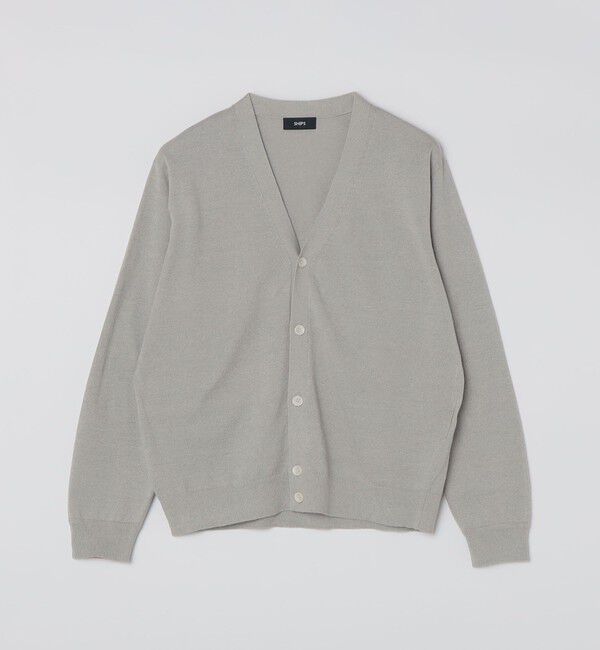 SHIPS「SHIPS:〈接触冷感/ 手洗い可能〉ラミー Vネック カーディガン」|カーディガン|