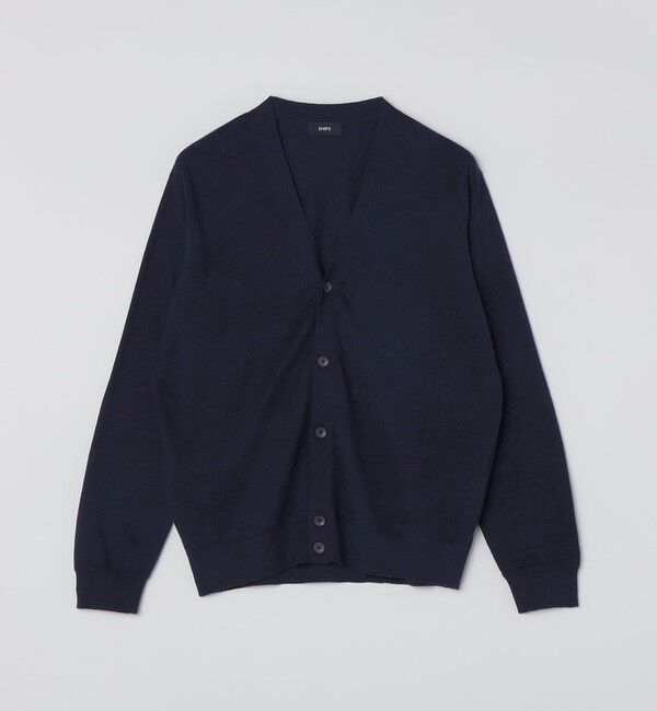 SHIPS「SHIPS:〈接触冷感/ 手洗い可能〉ラミー Vネック カーディガン」|カーディガン|