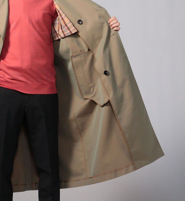 CABaN「CABaN コットンポリエステルシャンブレー オーバーサイズトレンチコート」|トレンチコート|