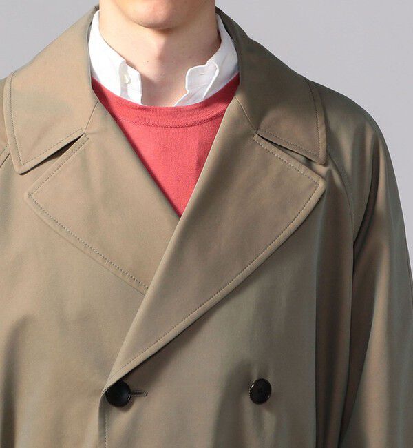 CABaN「CABaN コットンポリエステルシャンブレー オーバーサイズトレンチコート」|トレンチコート|