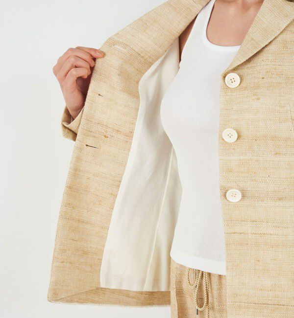 DES PRES「シルクリネンドビー コンパクトジャケット」|テーラードジャケット|