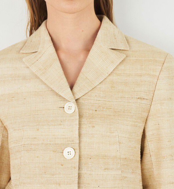 DES PRES「シルクリネンドビー コンパクトジャケット」|テーラードジャケット|