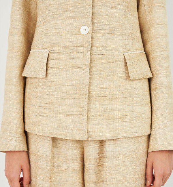 DES PRES「シルクリネンドビー コンパクトジャケット」|テーラードジャケット|