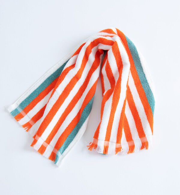 TOMORROWLAND HOME「コットンストライプフェイスタオル」|タオル|