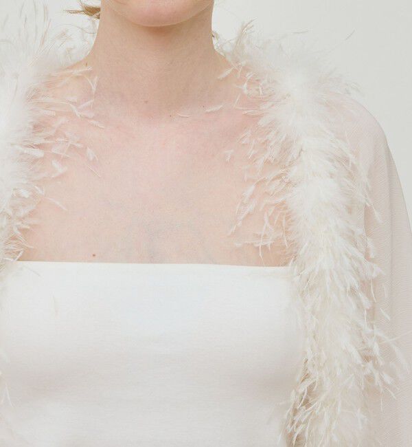 DES PRES「クレープ デシン ファーボレロ」|シャツ・ブラウス|