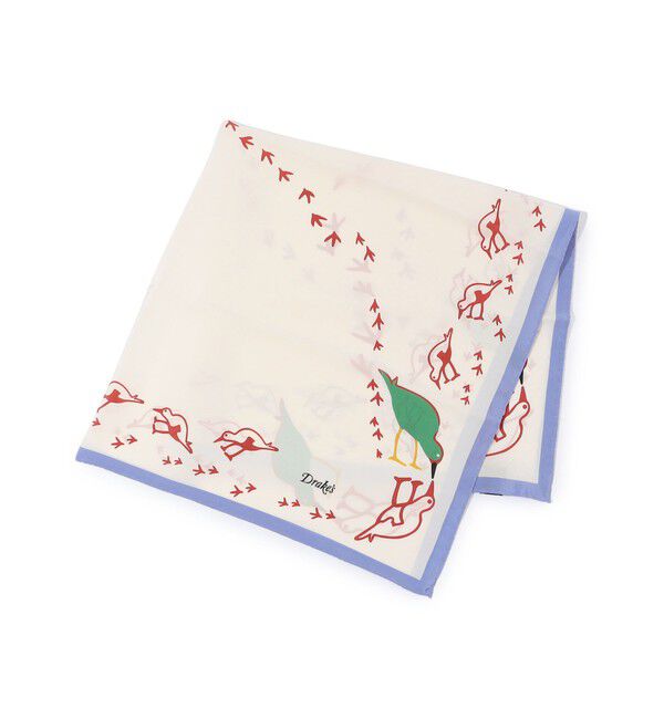 TOMORROWLAND GOODS「Drake&rsquo;ｓ OYSTER CATCHER PRINT BANDANA シルクプリントスカーフ」|その他|