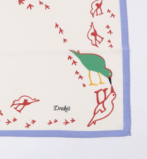 TOMORROWLAND GOODS「Drake&rsquo;ｓ OYSTER CATCHER PRINT BANDANA シルクプリントスカーフ」|その他|