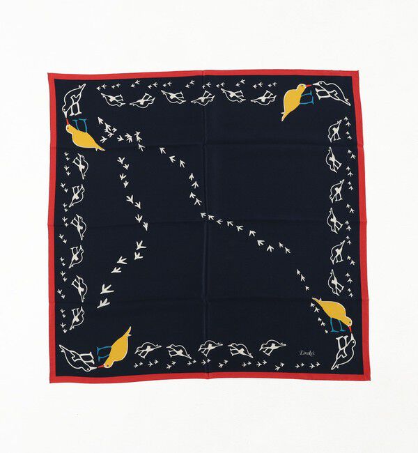 TOMORROWLAND GOODS「Drake&rsquo;ｓ OYSTER CATCHER PRINT BANDANA シルクプリントスカーフ」|その他|