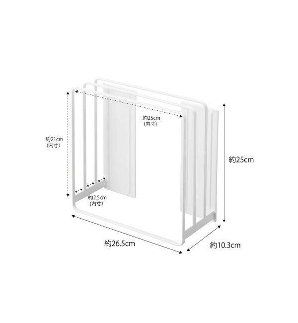 journal standard Furniture「《WEB限定》【tower/タワー】乾きやすいマグネット風呂蓋スタンド」|トイレタリー・ランドリーグッズ|